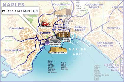 Hotel Naples, Mapa